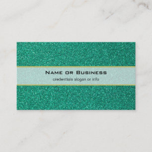 Heldergroene faux glitter textuur visitekaartje