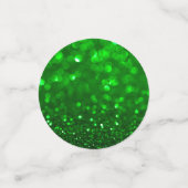 Heldergroene faux-glitterafdrukken confetti (Kleine voorkant)