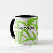 Heldergroene fern mok (Voorkant links)