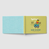 Heldergroene Giraffe in Boerderij Tractor Boys Ver Gastenboek (Volledig)