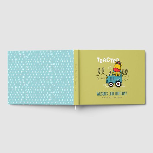 Heldergroene Giraffe in Boerderij Tractor Boys Ver Gastenboek (Volledig)