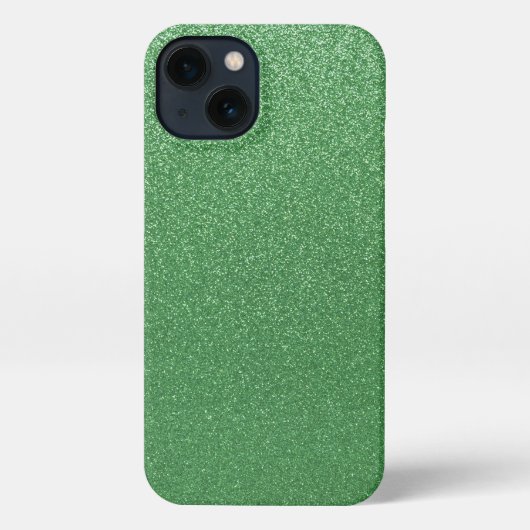 Heldergroene Glitter iPhone draagtas Hoesje (Achterkant)