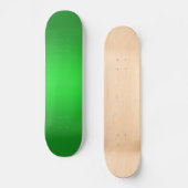 Heldergroene gradiënt - Emerald Greens Sjabloon B Persoonlijk Skateboard (Voorkant)