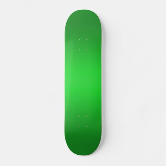 Heldergroene gradiënt - Emerald Greens Sjabloon B Persoonlijk Skateboard (Voorkant)
