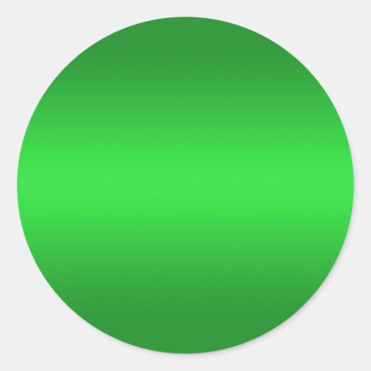Heldergroene gradiënt - Emerald Greens Sjabloon B Ronde Sticker (Voorkant)