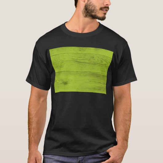 Heldergroene houtstructuur als achtergrondstructuu t-shirt (Voorkant)