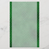 Heldergroene huidschilfers, gebrand briefpapier (Voorkant)
