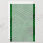 Heldergroene huidschilfers, gebrand briefpapier (Voorkant / Achterkant)
