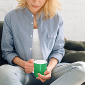 Heldergroene koffie Mok