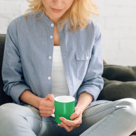 Heldergroene koffie Mok