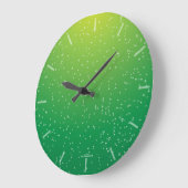 Heldergroene Limoen Soda Bubbles Clock Grote Klok (Hoek)