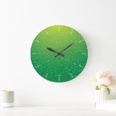 Heldergroene Limoen Soda Bubbles Clock Grote Klok (Huis)