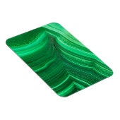 Heldergroene malachiet mineraal magneet (Rechterzijde)