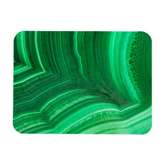 Heldergroene malachiet mineraal magneet (Horizontaal)