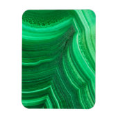 Heldergroene malachiet mineraal magneet (Verticaal)