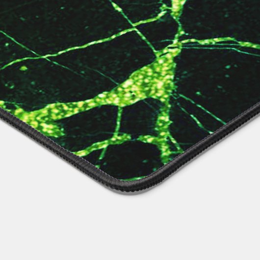 Heldergroene marmer bureaumat (Hoek)