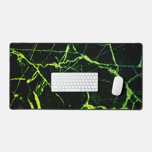 Heldergroene marmer bureaumat (Keyboard & Muis)