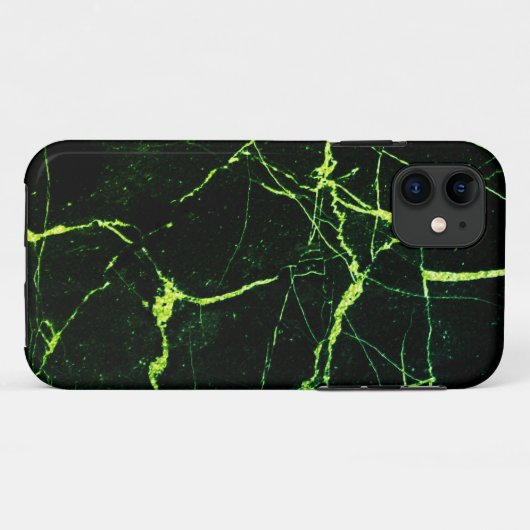Heldergroene marmer Case-Mate iPhone case (Achterkant (horizontaal))