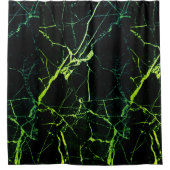 Heldergroene marmer douchegordijn (Voorkant)