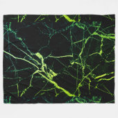 Heldergroene marmer fleece deken (Voorkant (Horizontaal))