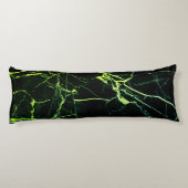 Heldergroene marmer lichaamskussen (Achterkant)