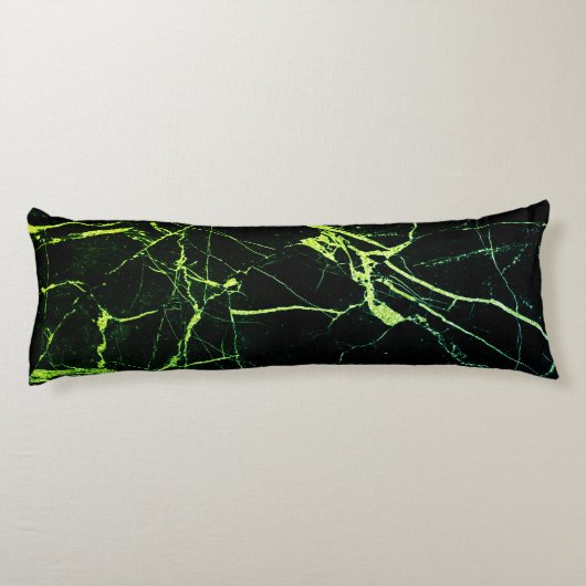 Heldergroene marmer lichaamskussen (Achterkant)