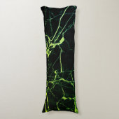 Heldergroene marmer lichaamskussen (Voorkant Verticaal)