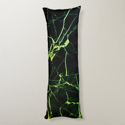 Heldergroene marmer lichaamskussen (Achterkant (Verticaal))