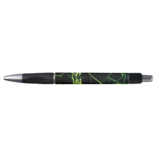 Heldergroene marmer pen