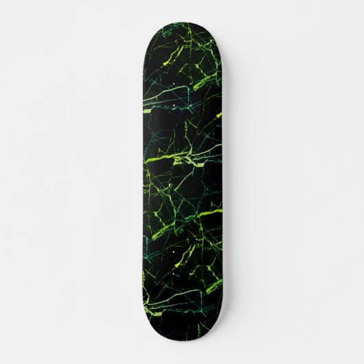 Heldergroene marmer persoonlijk skateboard (Voorkant)