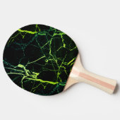 Heldergroene marmer tafeltennisbatje (Zijkant)