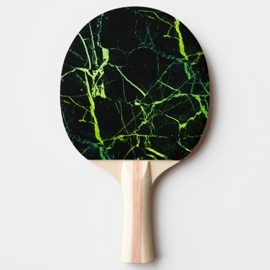Heldergroene marmer tafeltennisbatje (Voorkant)