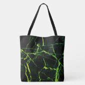 Heldergroene marmer  tote bag (Achterkant)