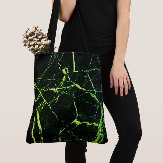 Heldergroene marmer  tote bag (Dichtbij)