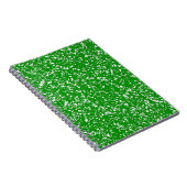 Heldergroene marmeren notitieboek (Rechterzijde)