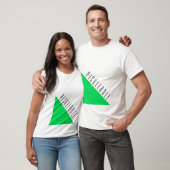 Heldergroene Pickleball Wedge Logo Color Bloc T-shirt (Unisex)