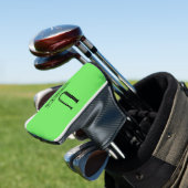 Heldergroene Putter Golf Head-Hoesje Golfheadcover (Insitu)