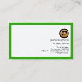 Heldergroene randschilders Logo Signage Visitekaartje (Achterkant)
