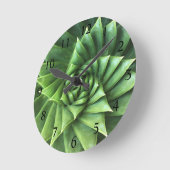 Heldergroene spiraal Aloe Polyphylla Succulent Ronde Klok (Hoek)