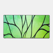 Heldergroene tinten creatief verlofpatroon bureaumat (Voorkant)