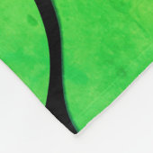 Heldergroene tinten creatief verlofpatroon fleece deken (Hoek)