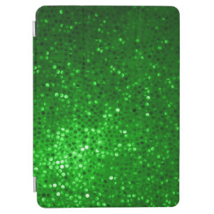 Heldergroene tinten Glitter textuur iPad Air Cover