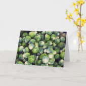 Heldergroene Verse Spruitjes Kaart (Gele Bloem)