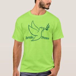 Heldergroene vredesbus genoeg Shirt