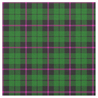 Heldergroene zwarte roze streep plaid print2 stof