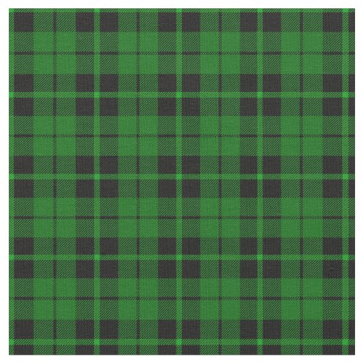 Heldergroene zwarte streep plaid print2 stof (Close Up)