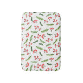 Helderhand getekend kerstmannetje badmat (Voorkant Verticaal)