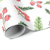 Helderhand getekend kerstmannetje cadeaupapier (Rol Hoek)