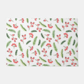 Helderhand getekend kerstmannetje deurmat (Voorkant)