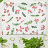 Helderhand getekend kerstmannetje theedoek (Gevouwen)